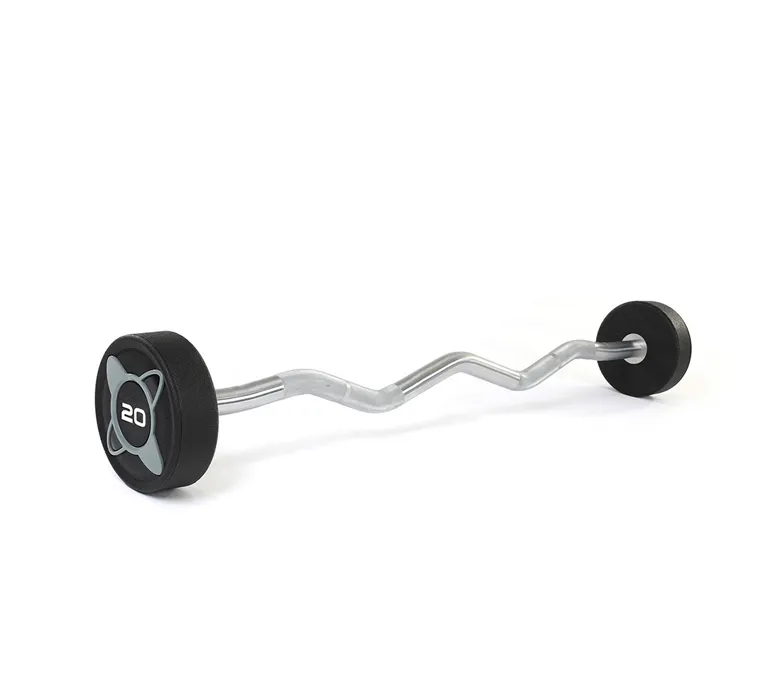 Urethane Fixed Weight Curl Barbells