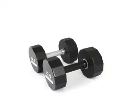 12strann&eacute; uretanov&eacute; činky na vzp&iacute;r&aacute;n&iacute; tvrd&eacute; chromovan&eacute; rukojeti