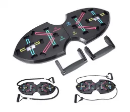 Vylep&scaron;en&aacute; tyč Push Up 15 v 1 s odporov&yacute;mi p&aacute;sy