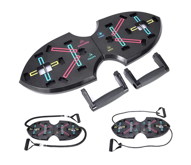 Vylepšená tyč Push Up 15 v 1 s odporovými pásy