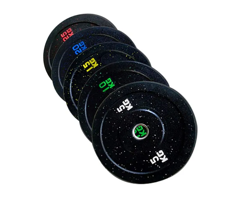 Barevné gumové granule barbells Talíř