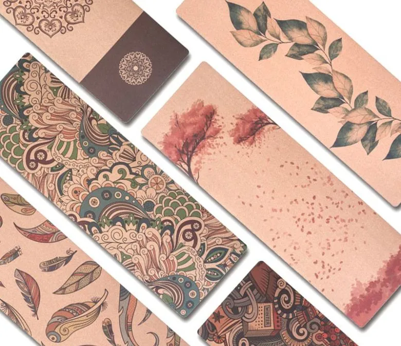 Botanická podložka na jógu z přírodního korku