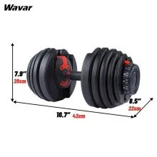 Přizpůsobené nastavitelné činky, prostřednictvím montáže a nastavení, mohou eliminovat potřebu více činek v omezeném prostoru, šetří prostor, jsou kompaktní, pohodlné a podporují přizpůsobení.