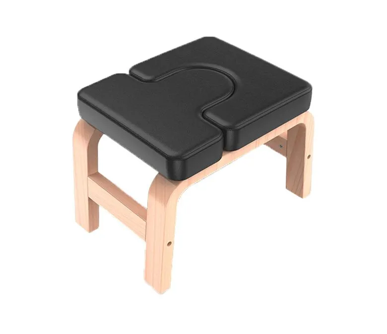 Jóga stojka na hlavě lavice