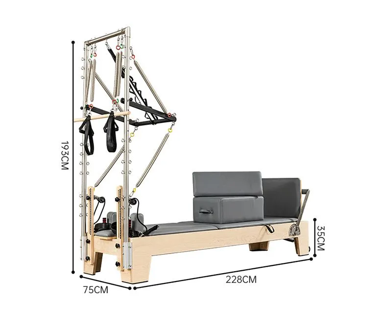 Studio Pilates Maple Reformer s poloviční hrazdou
