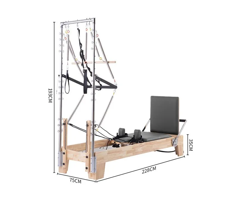 Studio Pilates Maple Reformer s poloviční hrazdou