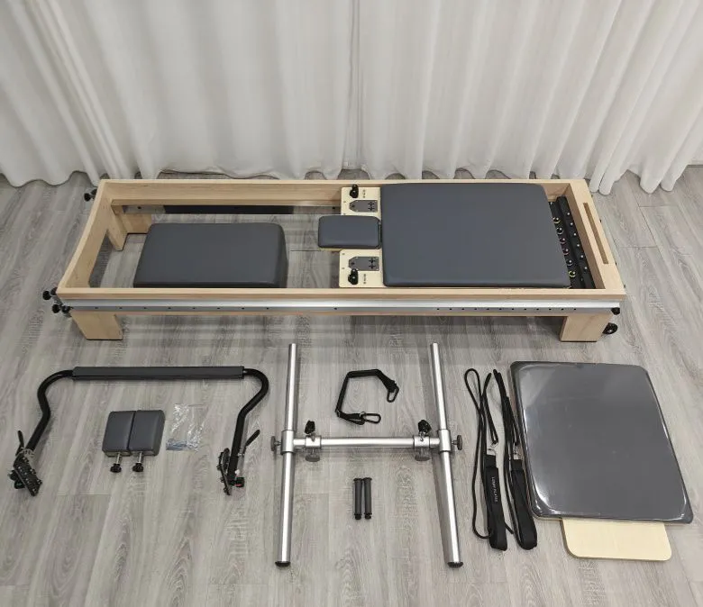 Full Track Wood Pilates Reformer Bed