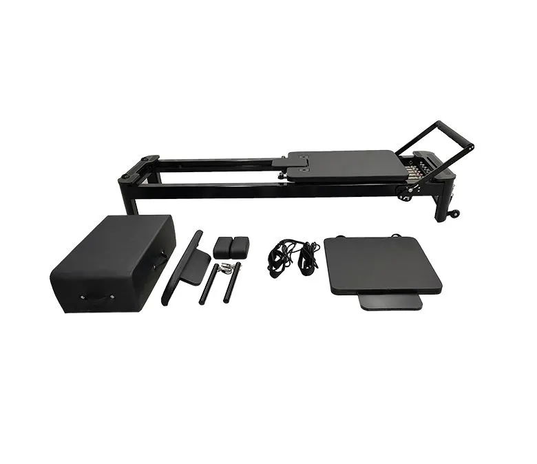 Vynikající Black Aluminium Pilates Reformer Machine 4.0