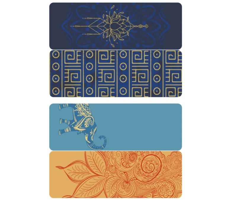 Oboustranná laserem potištěná podložka na jógu 6 mm