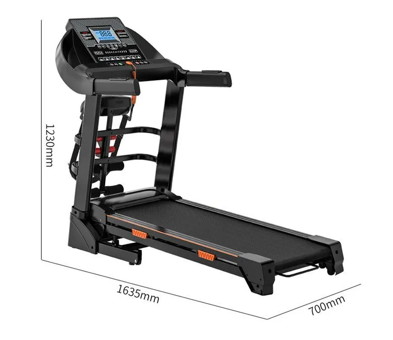 Elektronický inteligentní fitness běžecký pás s LED displejem Multifunkční sportovní běžecký pás