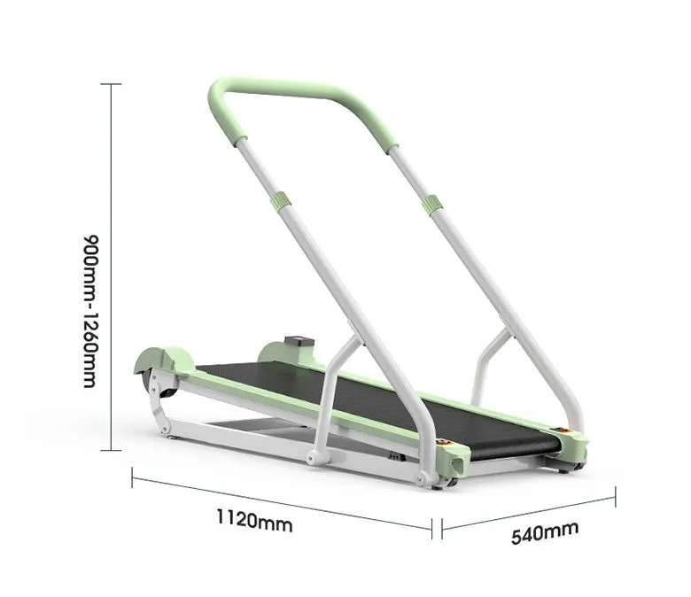 Vnitřní ultratichý skládací nepoháněný běžecký pás