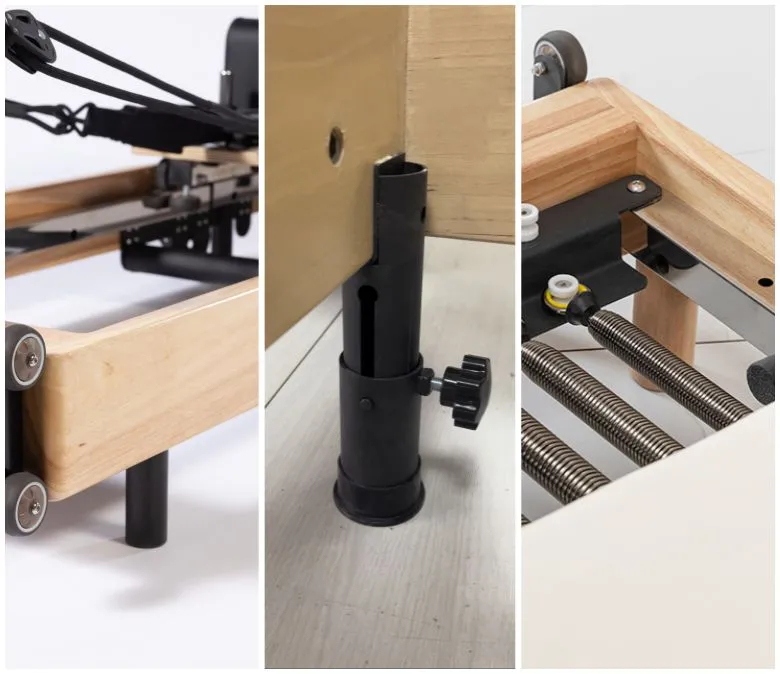 Dub bez spojů skládací Pilates Reformer