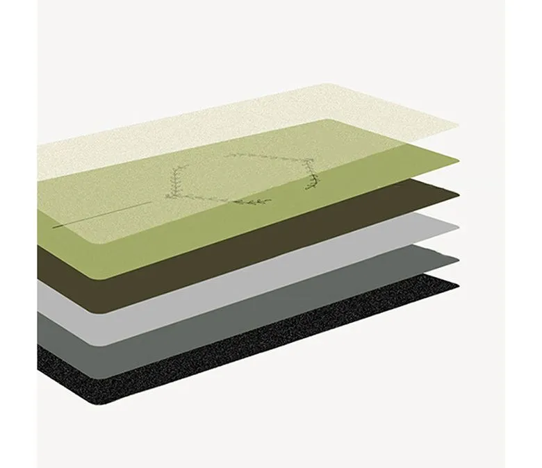 Nová vylepšená vyhřívací matná PU gumová podložka na jógu