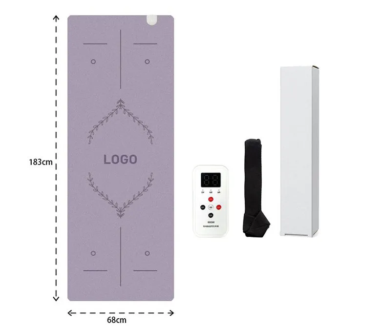 Nová vylepšená vyhřívací matná PU gumová podložka na jógu