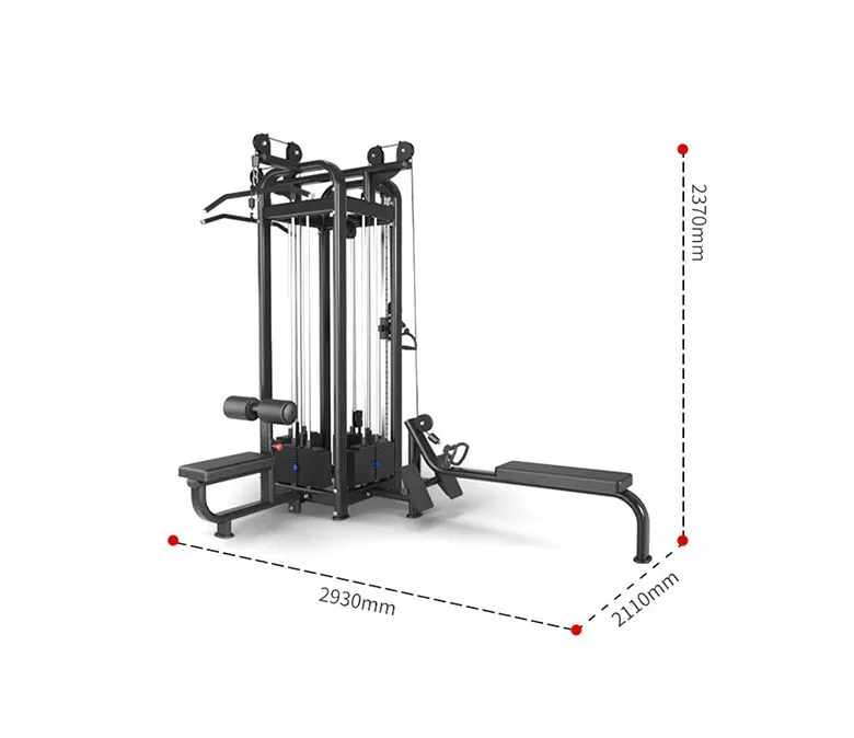 Vybavení posilovny s 8 stanicemi v džungli