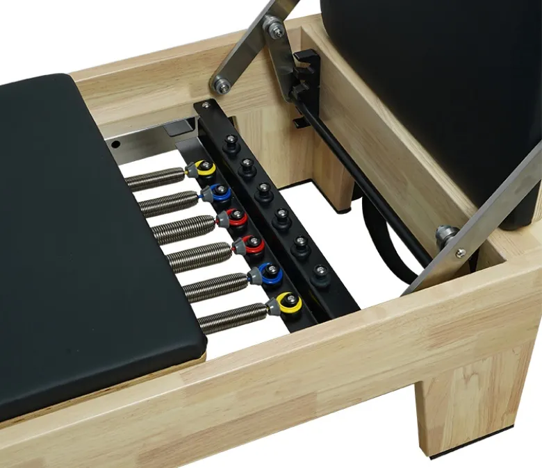 Dubová postel Reformer s integrovanou stupačkou