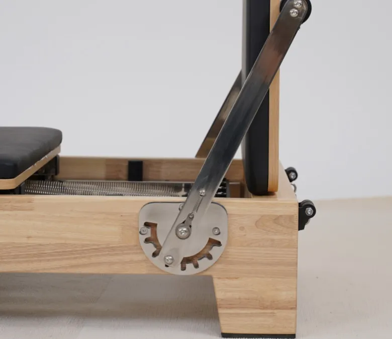 Prémiový dubový skládací Pilates Reformer s dřevěnou nohou