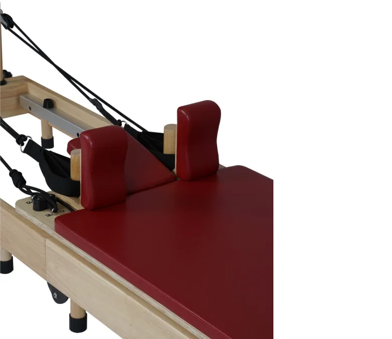 Přenosný reformovací stroj na pilates bez spojů skládací dubové dřevo