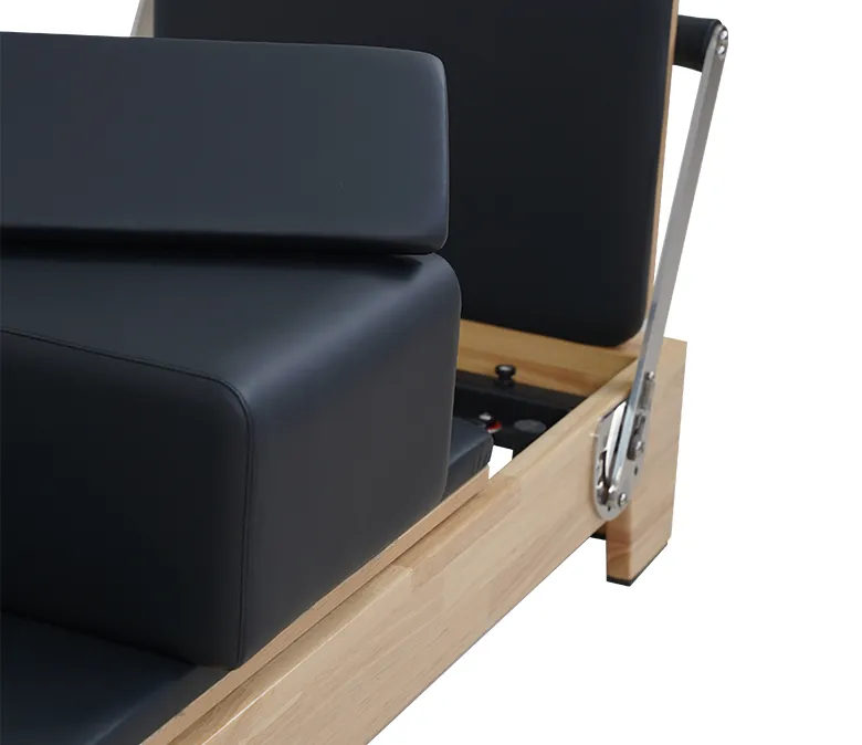 Prémiový dubový skládací Pilates Reformer s dřevěnou nohou